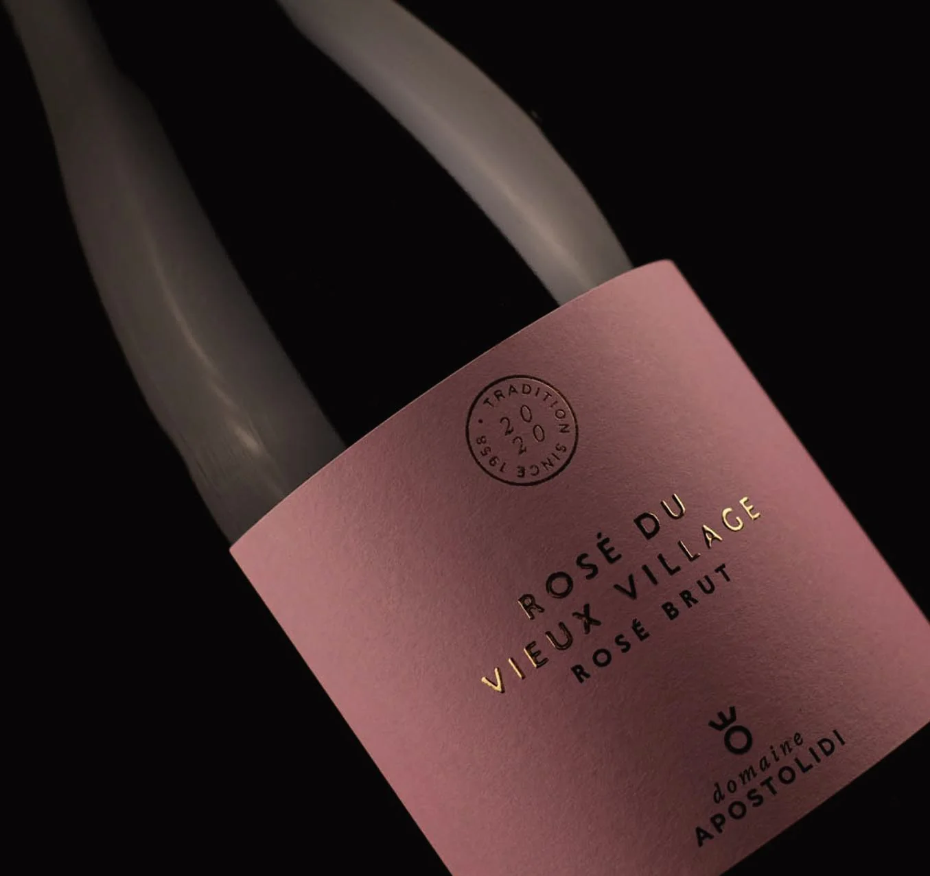 Apostolidi Rosé du Vieux Village Brut 2 Apostolidi Rose du Vieux Village Brut 01